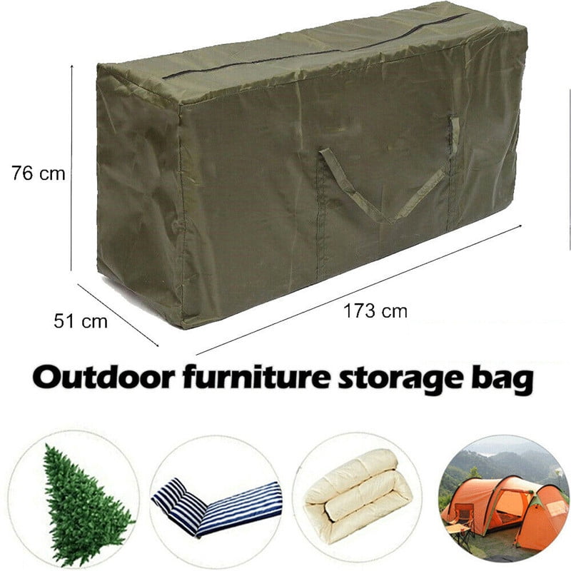 Outdoor Cushion Storage Bag, Zippered Storage Bags with Handles
