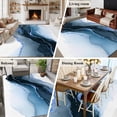 thumbnail image 6 of Modern Themed Washable Living Room Rugs 5'x8', Simple Blue Wave Abstract Artistic Irregular Line Low Pile Throw Large Area Rug Non-Slip Sturdy Edge Binding Carpet for Living Room Kitchen Office, 6 of 9