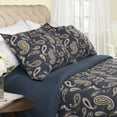 thumbnail image 3 of Impressions Manon Paisley Cotton Flannel Duvet Cover Set, 3 of 4