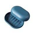 thumbnail image 3 of XIAOLE Jabonera de plástico, contenedor portátil de viaje con escurridores extraíbles, caja de jabón a prueba de fugas con tapa, para baño, ducha, hogar, exterior, camping, viajes, 3 of 3