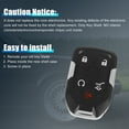 thumbnail image 6 of Car Keyless Remote Key Fob Shell Cases 13508275 Black for GMC Terrain 2018, 6 of 8