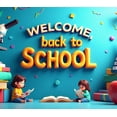 thumbnail image 4 of LUUFILx Welcome Back to School Banner Classroom Door Decoration Learning Supplies Backdrop Creative School Supplies Educational Theme Party Props Decor, 4 of 7