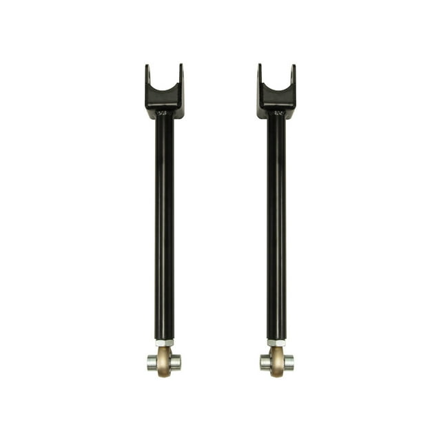 Fits 2007-2018 Jeep Wrangler JK Icon Vehicle Dynamics Control Arm 21036 Tubular; Adjustable; Black; Steel; Greaseable; Set Of 2
