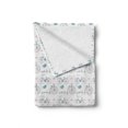thumbnail image 2 of Bicycle Soft Flannel Fleece Blanket, Diverse Size Repeating Nostalgic Bikes with Heart and Leaf Motifs Hipster Art, Cozy Plush for Indoor and Outdoor Use, 60" x 80", Soft Pink Blue, by Ambesonne, 2 of 6
