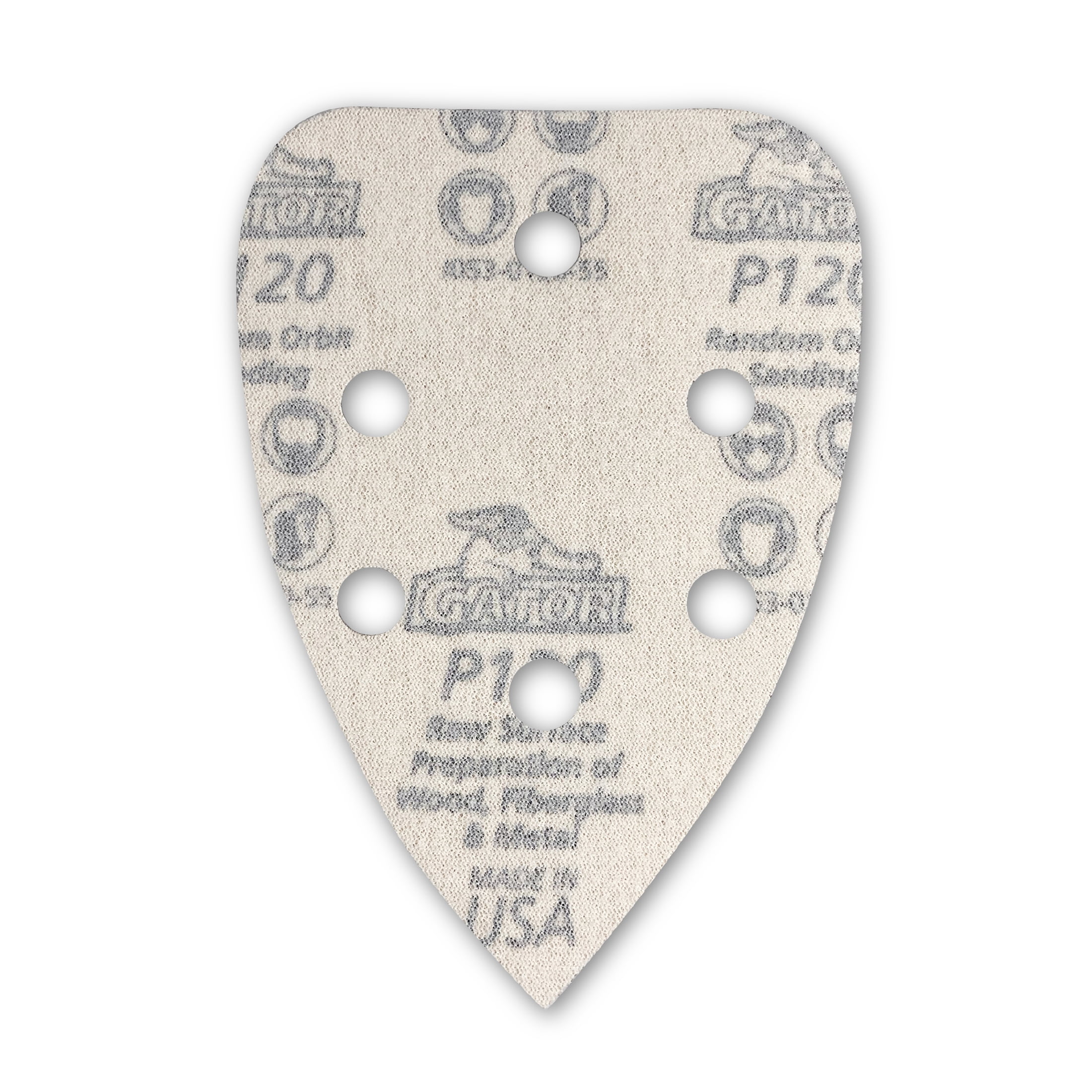 Gator 375425 Fine 120 Grit Hook & Loop Sanding Sheets for Mouse Sander, 5 Pieces