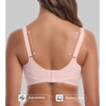 thumbnail image 3 of QYLUX Womens Seamless Bra No Underwire Comfortable Wireless Bralettes Push Up V Neck Bras Full Coverage Everyday Basic Bra, 3 of 11
