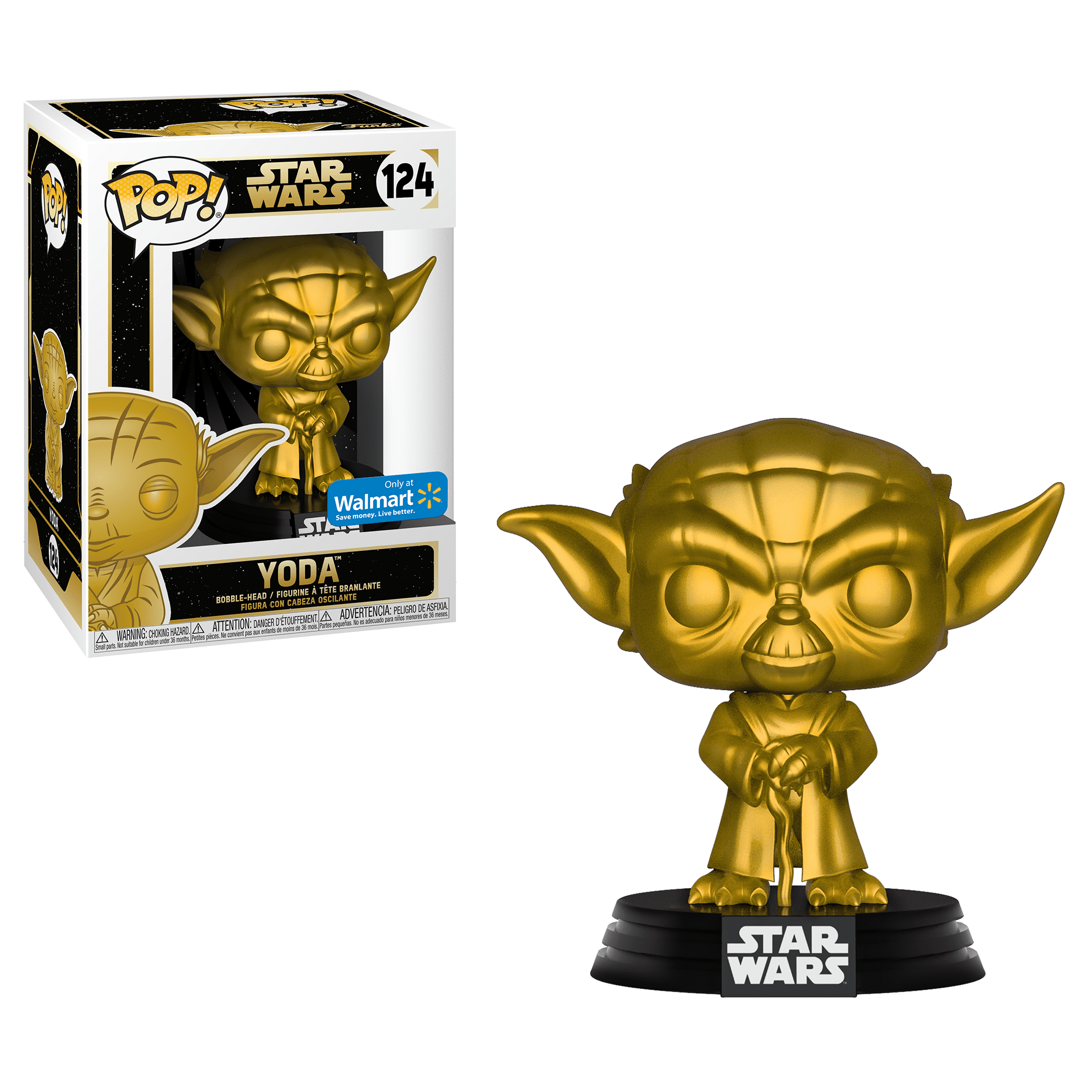Details about   Funko Pop STAR WARS 2019 Galactic Convention Exclusive Gold Chrome YODA #124 
