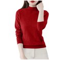thumbnail image 5 of Turtleneck Sweaters for Petite Women Long Sleeve Trendy Casual Lightweight Comfy Layering Top, 5 of 8