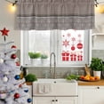 thumbnail image 5 of 2 Pack Valances for Window, Boho Brown Flower Short Curtains for Kitchen Bedroom Living Room, Abstract Bohemia Pesley Floral Rod Pocket Small Window Treatment Valance Drapes 42 x 12 Inch, 5 of 8