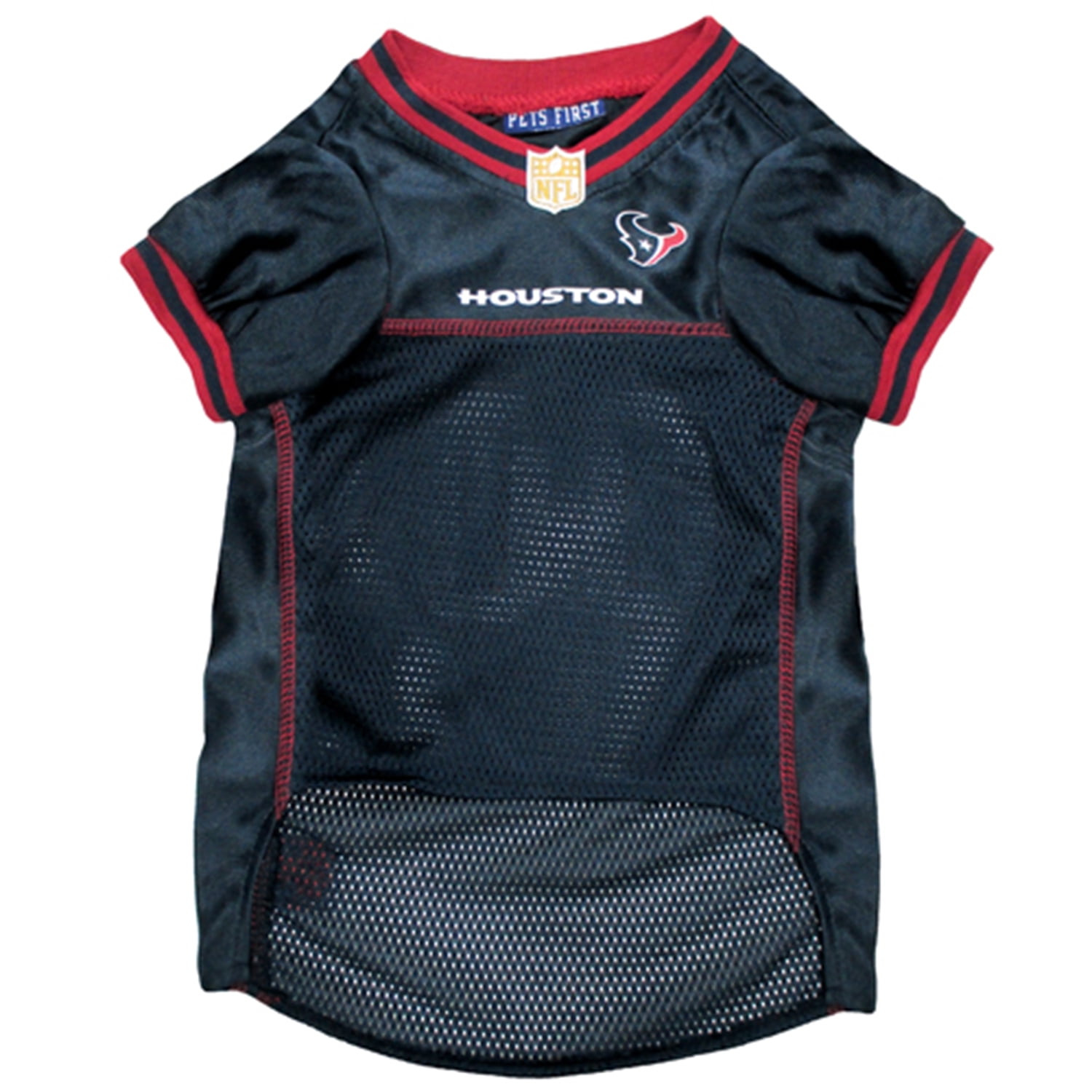 Pets First NFL Houston TexansLicensed Mesh Jersey for Dogs and Cats - Large