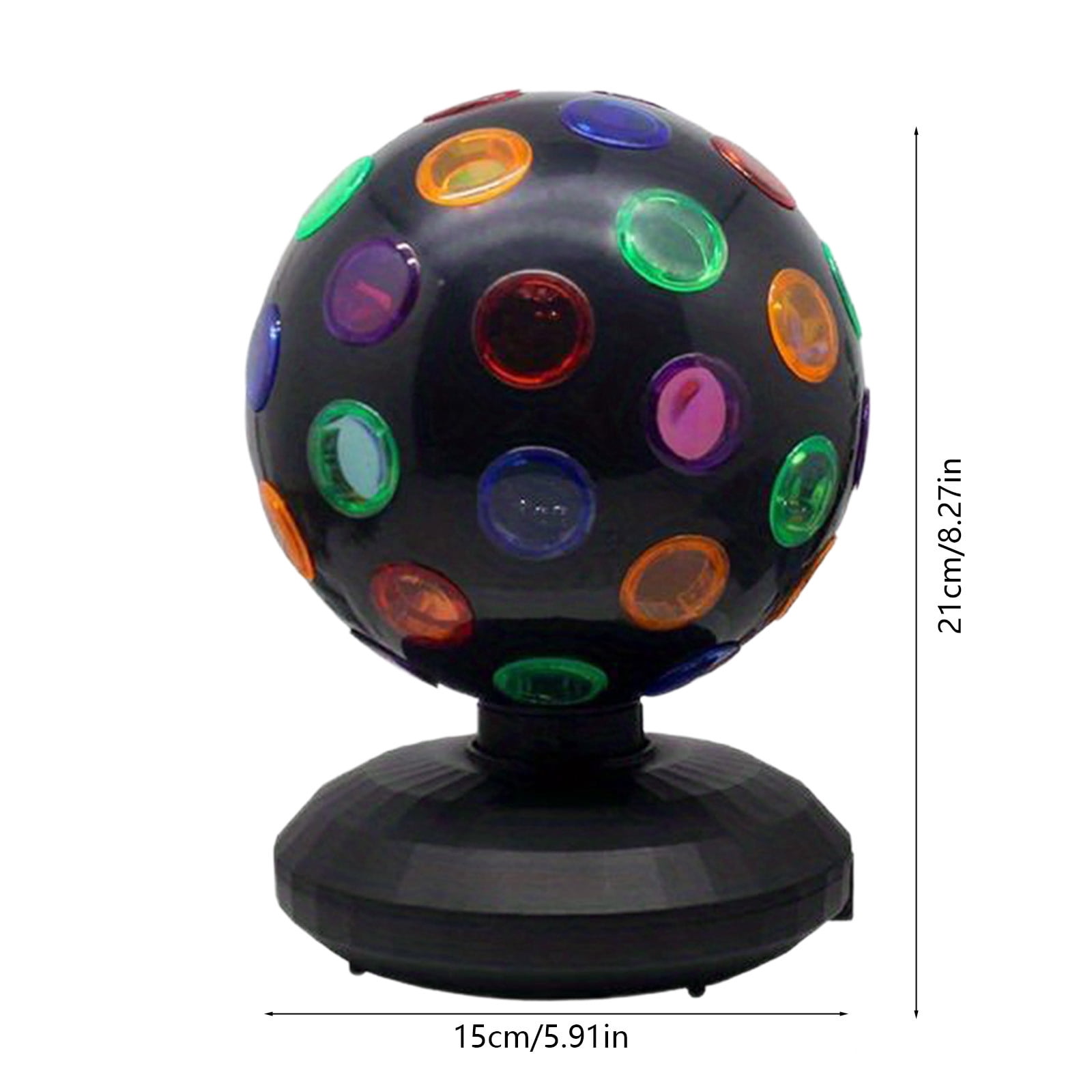 Lunxisen 2 Pcs Party Lights with Remote Control Colorful Rotating Stage Lighting for Home Decor Disco Dance Floor Atmosphere