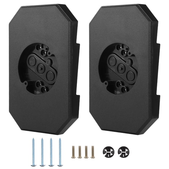 2 PCS Vinyl Siding Mounting Blocks, Light Mounting Blocks with Electrical Box, Outdoor Siding Mounting Kit, Siding Mounting Plate for 1/2 Inch Lap Double and 4 Inch Siding