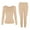 Beige, variant on Anyfit Wear Women Thermal Underwear Set Long John Base Layer Ultra Soft Top&Bottom Sets for Cold Weather