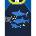thumbnail image 4 of Gerber Baby and Toddler Boy Rashguard and Trunks 2- Piece Swim Set with UPF 50+, Sizes 0/3M - 5T, 4 of 8