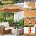 thumbnail image 6 of YYAo Large Sun Umbrella, Umbrella Canopy, 6 Feet Thatched Patio Umbrella with Tilt Design and Carrying Bag, 6 of 7