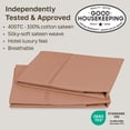 thumbnail image 2 of California Design Den Pillow Cases Standaard Set of 2 - 400 Thread Count, 100% Cotton, Soft Sateen, Fits both Standard / Queen Pillows - Fresh Clay, 2 of 8