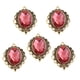 thumbnail image 5 of 5 unids/ colgante de piedra de cristal de aleación para collar de mujer accesorios de llavero Vino rojo perfke Aleación de cristal colgante, 5 of 8