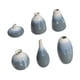 thumbnail image 3 of Juego de 6 jarrones de cerámica decorativos para el hogar, ideal para decorar el césped. azul claro, 3 of 9