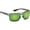 Crystal Gray/Amber Green Mirror, variant on Baysider Sunglasses - Matte Black/Smoke