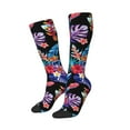 thumbnail image 2 of Easygdp Tropical Palm Leaves Soccer Socks Sport Knee High Socks Calf Compression Athletic Socks for Men and Women, 2 of 9