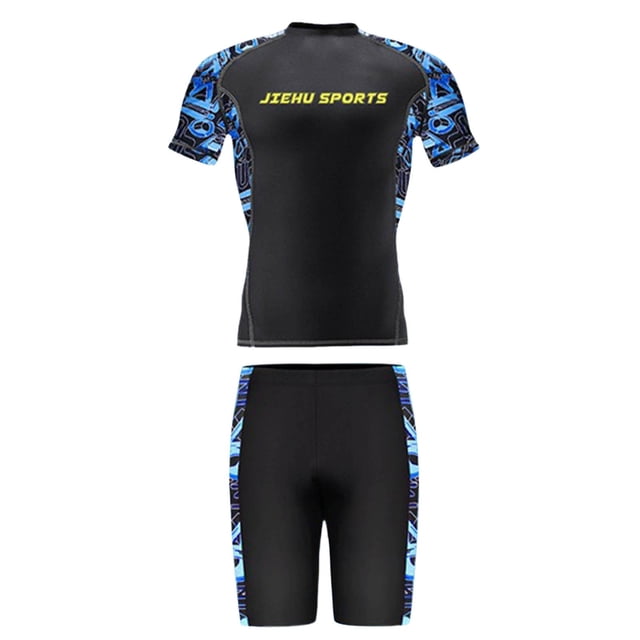 Everyday Suit Set for Men - Versatile Daily Wear with Rash Guard Swimwear Top and Matching Bottoms for All Seasons