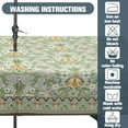 thumbnail image 3 of Green Outdoor Tablecloth with Umbrella Hole 60" x 84" Waterproof Zipper Table Cloth for Patio Table - Ideal Tablecloths for Picnics, Camping, and Yard Use, 3 of 6