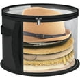 thumbnail image 1 of Boîte à Chapeaux Surdimensionnée avec Organisateur Transparent, Rangement de Garde-Robe pour Casquettes de Baseball, Gris, 1 of 6