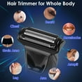 thumbnail image 3 of iMounTEK Electric Body Hair Trimmer 2-in-1 Cordless Beard Groin Ball Shaver with LED, USB Recharge Dock Gift for Men, 3 of 9