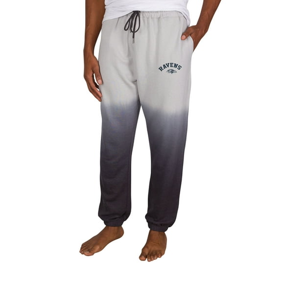 Men's Concepts Sport Gray/Charcoal Baltimore Ravens Dusk Dip Dye Lightweight French Terry Lounge Pants