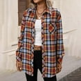 thumbnail image 2 of Miqool Flannel Shirts for Women Long Sleeve Button Down Plaid Fall Shirt Casual Business Work Tops, 2 of 7