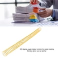thumbnail image 4 of 100Pcs Spiral Binding Coils Iron 14.3mm 48 Rings 4:1 Pitch 115 Sheet Capacity 360 Degree Rotation Compatible with A4 Paper, 4 of 8