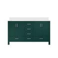 thumbnail image 3 of Jacques 60 in. W x 22 in. D Green Double Bath Vanity and Cultured Marble Top, 3 of 8
