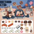 thumbnail image 1 of Coffee Machine Toy Set Kitchen Toys Simulation Food Bread Coffee Cake Pretend Play Shopping Cash Register Toys For Kids, 1 of 5