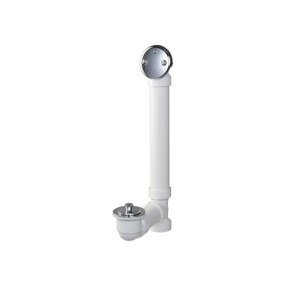 Drenaje de baño Plumb Pak 650, PVC, cromo pulido, 1.5 pulgadas