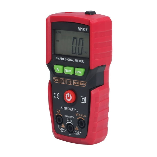 Multimètre intelligent - Testeur de tension DC AC portable à 4 000 points |  Testeur électrique alimenté par batterie sans contact Ncv avec protection