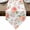 White, variant on Peach Table Runner Linen Burlap Table Runner 36 Inches Small Spring Floral Green Leaf Botanical Pink Fruit Rustic Dresser Scarves for Kitchen Island Coffee Dining Room Party Holiday Decor 13"x36"