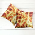 thumbnail image 2 of Ambesonne Orange Throw Pillow Cover 2 Pack, Hot Warm Colored Lava Form, 24", Orange and Yellow, 2 of 6