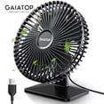 thumbnail image 2 of GAIATOP-ventilador de escritorio USB, dispositivo de refrigeración portátil con ajuste de rotación de 90 °, 4 velocidades, Ultra silencioso, potente, Mini ventiladores de Mesa para el hogar y la Ofici qym unisex, 2 of 2