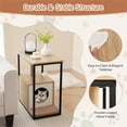 thumbnail image 5 of Demi Bonn 26" Cat House with Scratching Post, Pet Cat Condo Cave Bed for Cat Kittens, Beige, 5 of 8