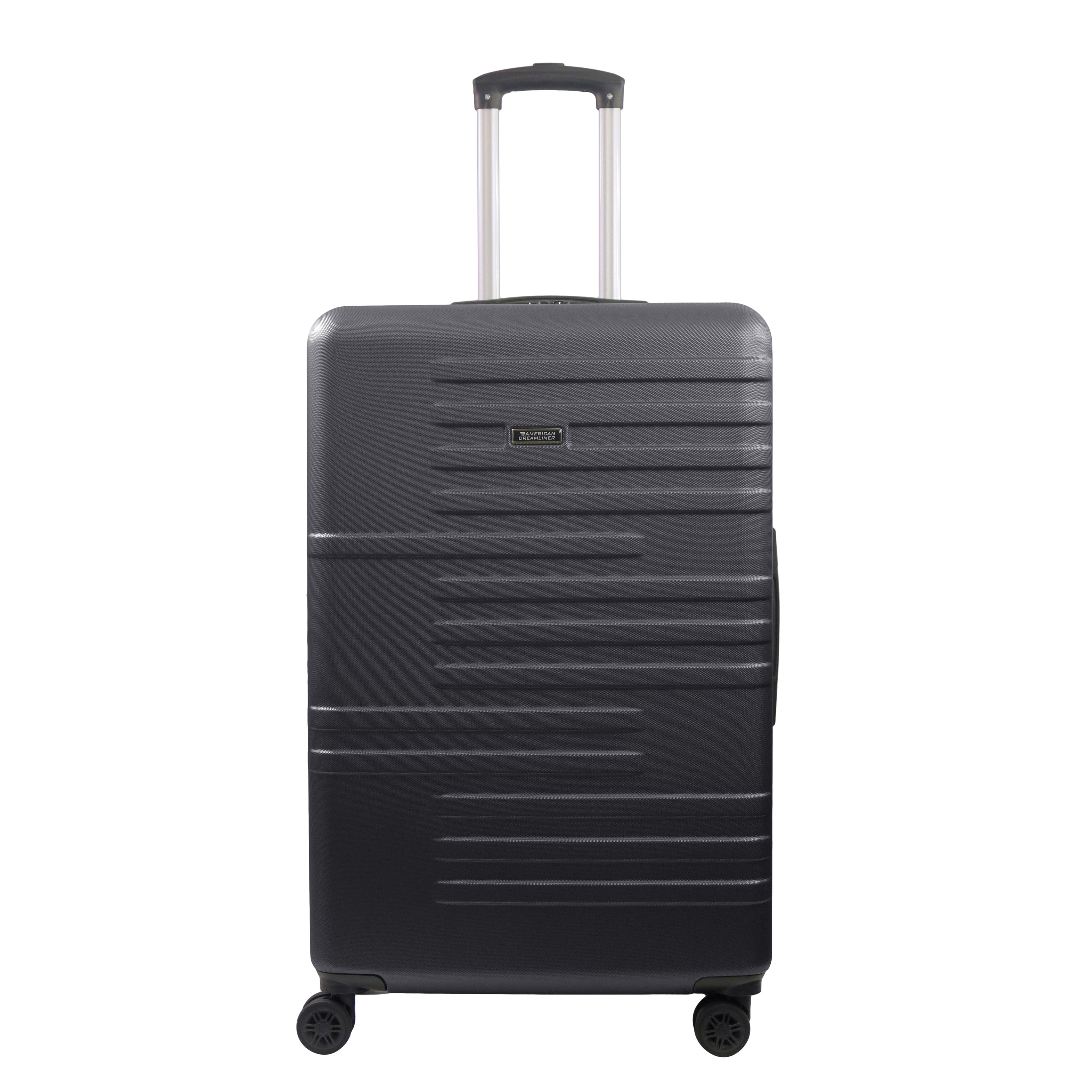 American Dreamliner 30 Inch Rolling Luggage, Hardshell Suitcase with Spinner Wheels, Black