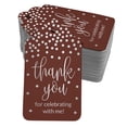 thumbnail image 1 of Inkdotpot Silver Foil Paper Hang Tags ThankYou For Celebrating With Me Birthday Favor Tags 100 Pack, 1 of 1