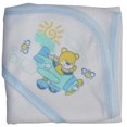 thumbnail image 1 of Bambini 021SB Hooded Towel with Binding and Screen Prints, Blue, 1 of 3