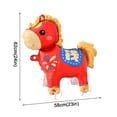 thumbnail image 4 of Oversized 24 Inch Foil Horse Balloon Featuring Wealth Symbol, Easy Helium Inflation for Eye-Catching Displays, Great for Home Decor and Special Events, 4 of 8