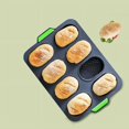 thumbnail image 3 of Food Grade Silicone Cake Molds Toast Tray Bread Pan Brownie Dessert Madeleine Cake Moulds Baguette Baking Tools Muffin Bakeware, 3 of 6