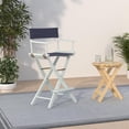thumbnail image 2 of Casual Home Director'S Chair White Frame/Navy Canvas 30"" - Bar Height, 2 of 5