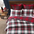 thumbnail image 5 of Levtex Home - Spencer Plaid Duvet Cover Set - Full/Queen Duvet Cover (90 x 94in.) + Two Standard Sham (26 x 20in.) - Tartan Plaid - Red, Green, White, Blue, Gold - Cotton, 5 of 5