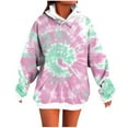 thumbnail image 2 of FDGIU Women's 2025 Hoodies - Long Sleeve Crewneck Pullover Sweatshirts with Pockets, Plus Size Fleece Loose Fit Fall Fashion, 2 of 5