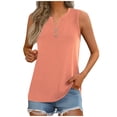 thumbnail image 2 of Liquidation! T-Shirt Grande Taille pour Femmes, Blouse à Manches Courtes d'Été pour Femmes, Mode Décontractée pour Femmes, Chandail à Col Rond à Manches Courtes et Épaules Unies, 2 of 5