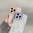 thumbnail image 3 of Cute Tulips Candy Color Edge Clear Soft  for iPhone Case (Purple,iPhone 14), 3 of 7