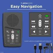 New International Version (NIV) Anglicized by Bible Narrated by David Suchet MegaVoice Handheld Solar Powered Audio Bible Player